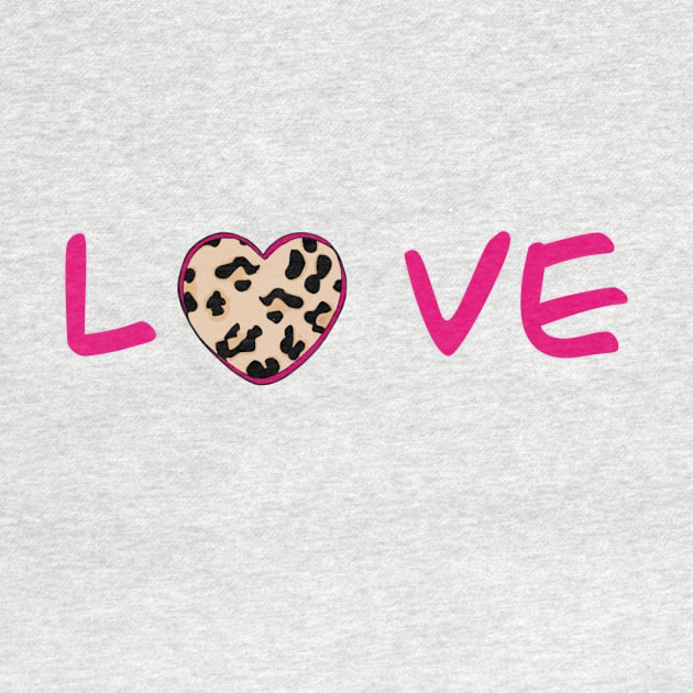 Leopard heart love by Gardeniaandco